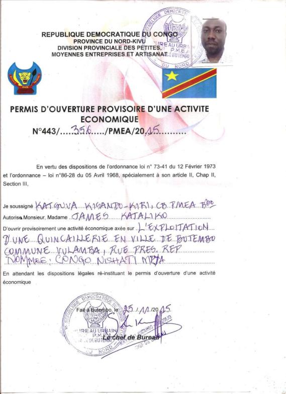Congo permit